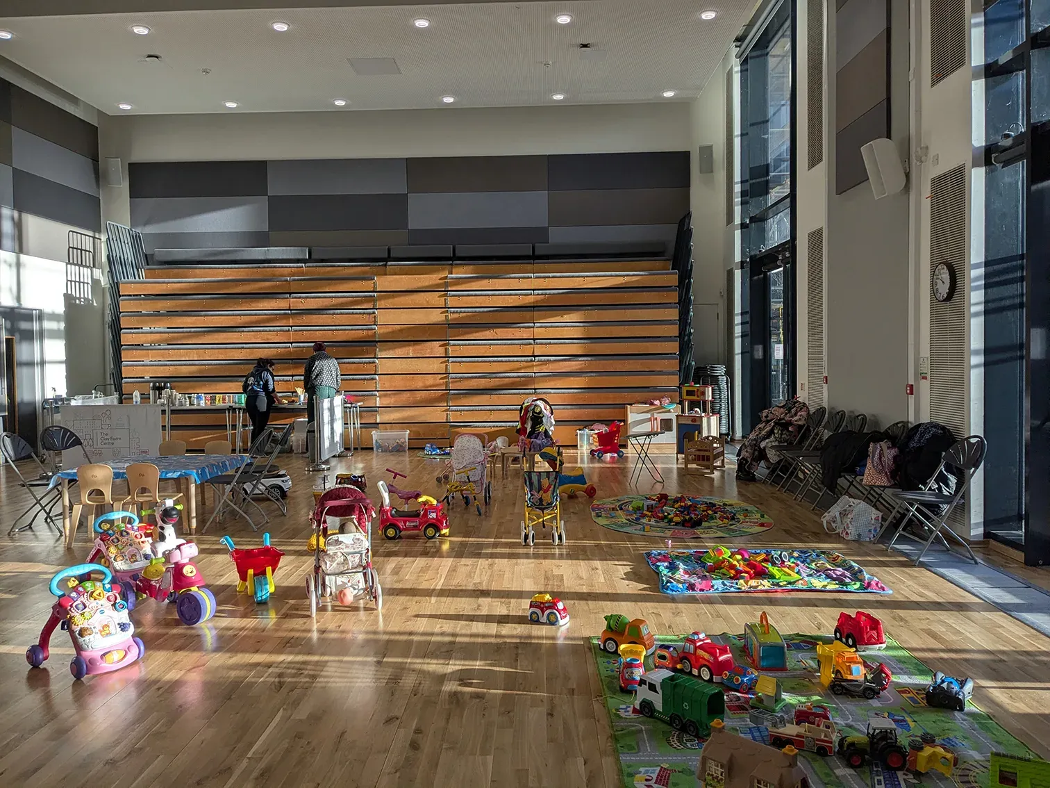 HonC Stay and Play set up at Clay Farm Centre