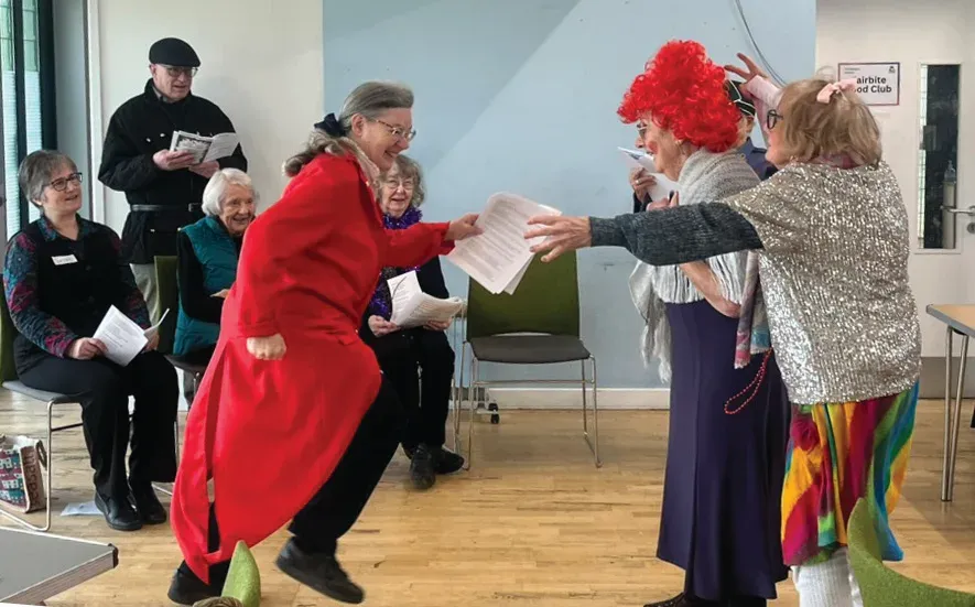 Memory Cafe members performing Cinderella