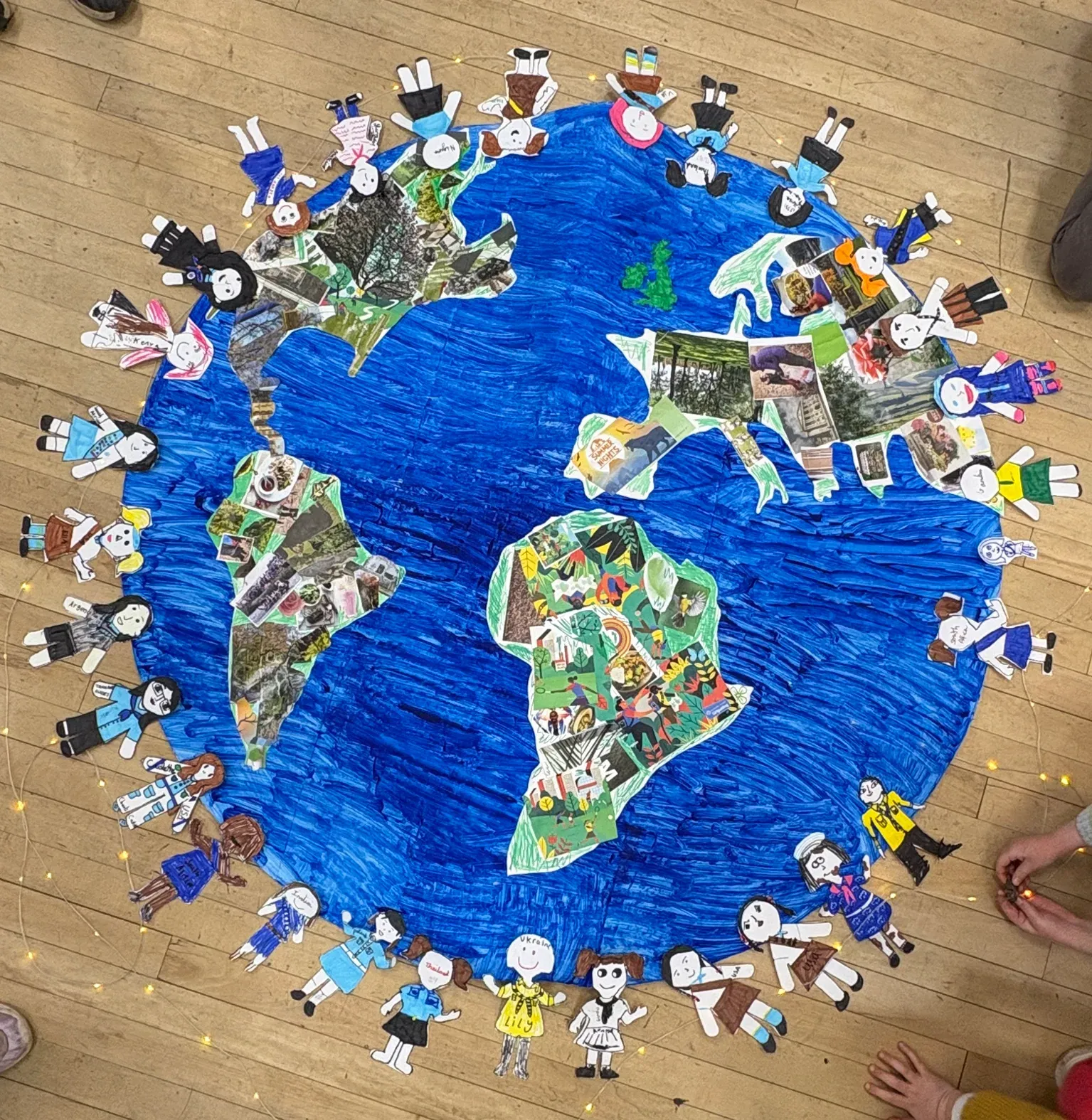Trumpington Brownies with artwork celebrating World Thinking Day