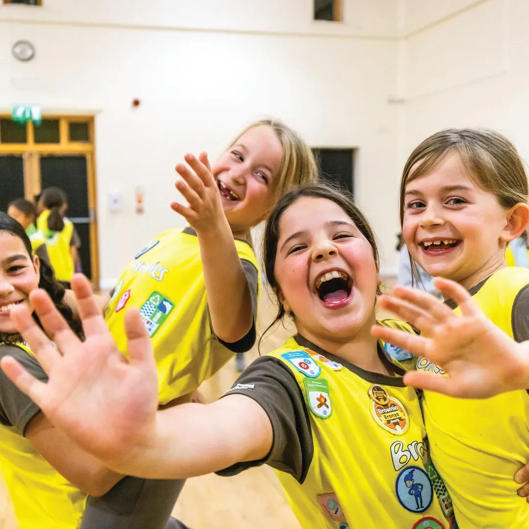 Trumpington Brownies taking part in activities